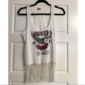 GUESS tassel tank